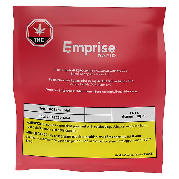 Emprise Rapid - Red Grapefruit Zero 10 Thc Sativa Gummy