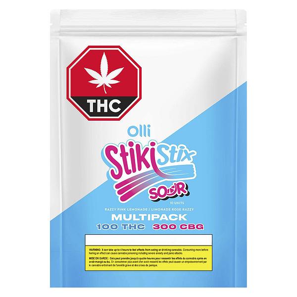 Olli StikiStix - 300 Cbg 100 Thc Multipack Sour Razzy Pink Lemonade
