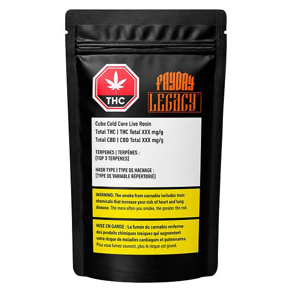 Legacy - Cube Cold Cure Live Rosin - Fryday Kush