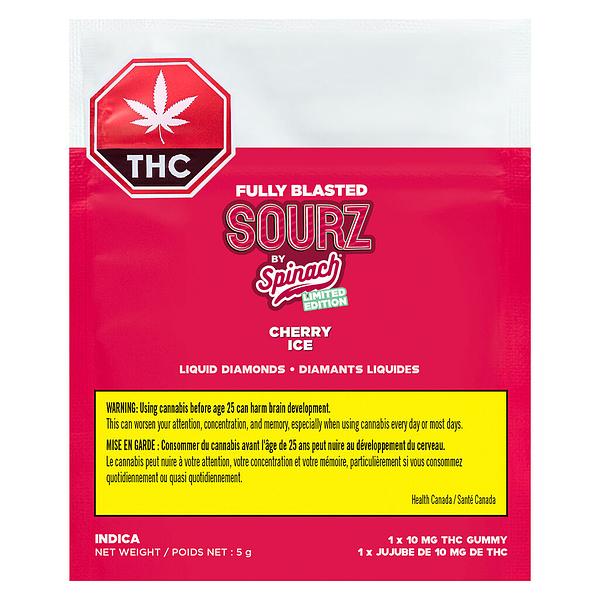 SOURZ by Spinach - Cherry Ice Fully Blasted Gummies
