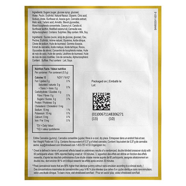 SHRED'EMS - Fast Sunny Daze Party Pack 100 Thc Gummies