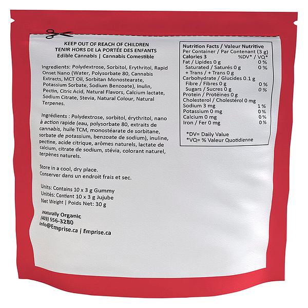 Emprise Rapid - Red Grapefruit Zero 10 Thc Sativa Gummy