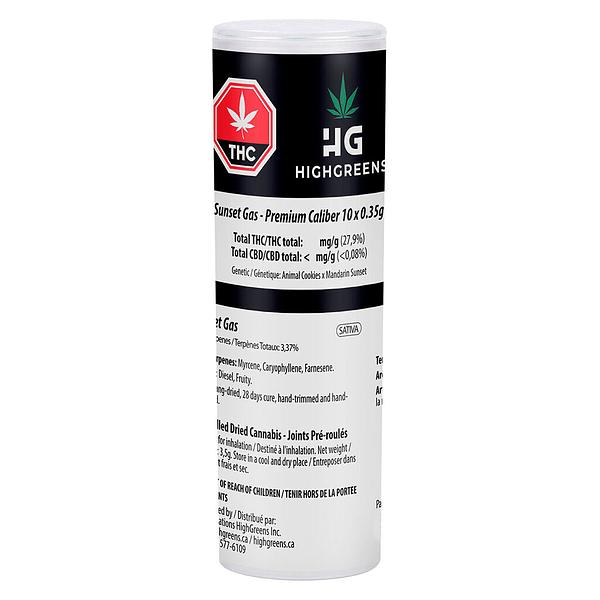 Highgreens - Sunset Gas - Premium Caliber Pre Roll