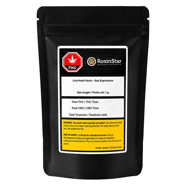 RosinStar - Live Hash Rosin - Gas Expression