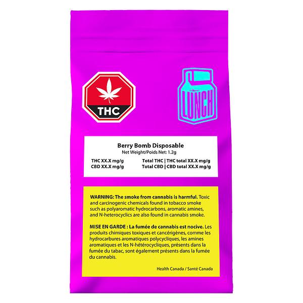 Lunch - Berry Bomb Disposable Vape image 2