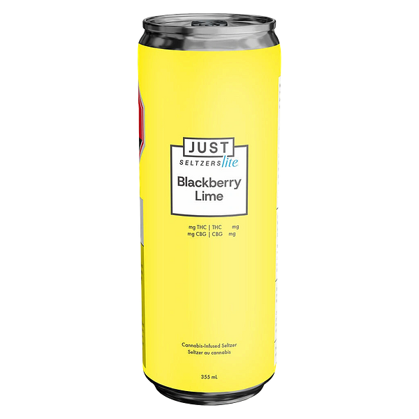 Just Seltzers Lite - Blackberry Lime 2.5 THC + 5 CBG Seltzer