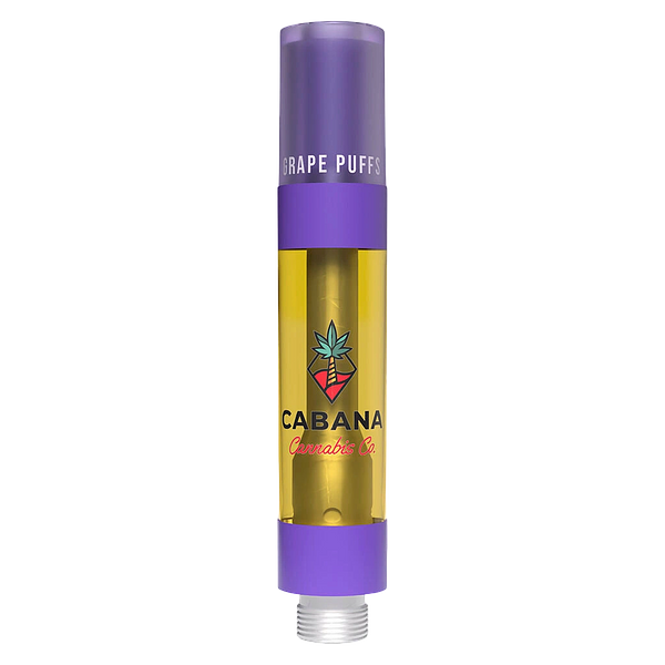 Cabana Cannabis Co. - Grape Puffs Liquid Diamond Vape 510 Thread Cartridge