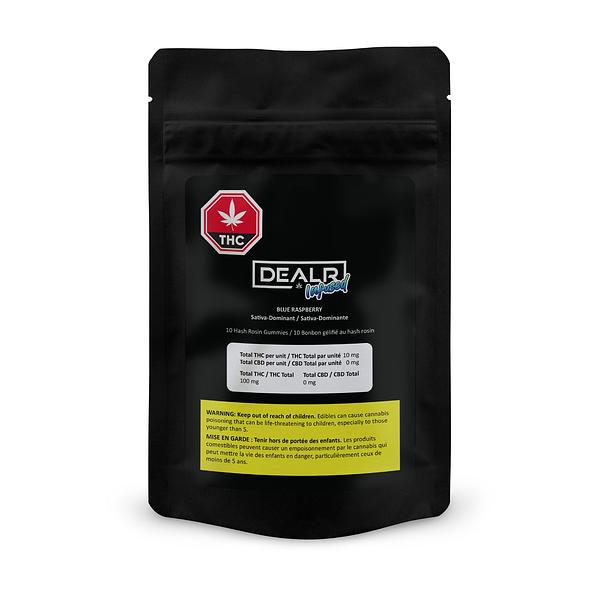 DEALR Infused - Blue Raspberry Hash Rosin Gummies