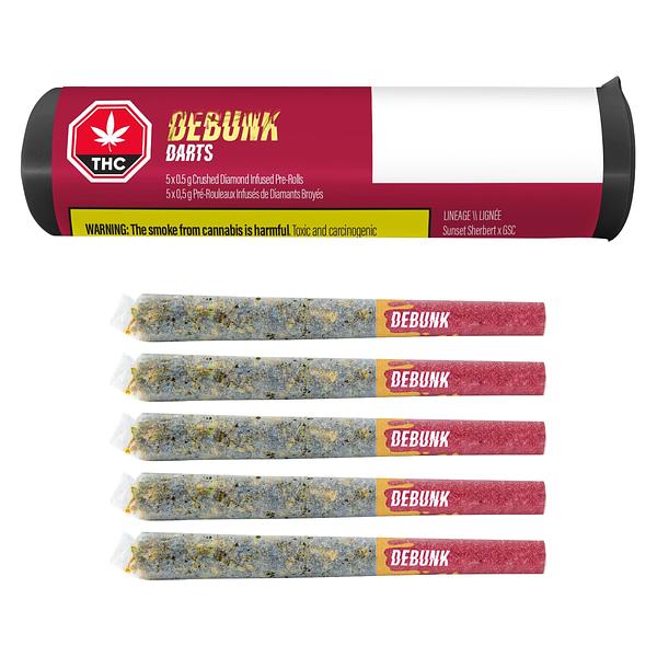 DEBUNK - Darts - Lemon Cherry Glto Crushed Diamond Infused Pre Roll image 4