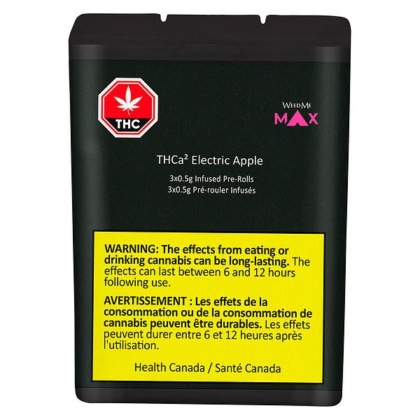 Weed Me Max - THCa² Electric Apple Infused Pre-Roll image 2