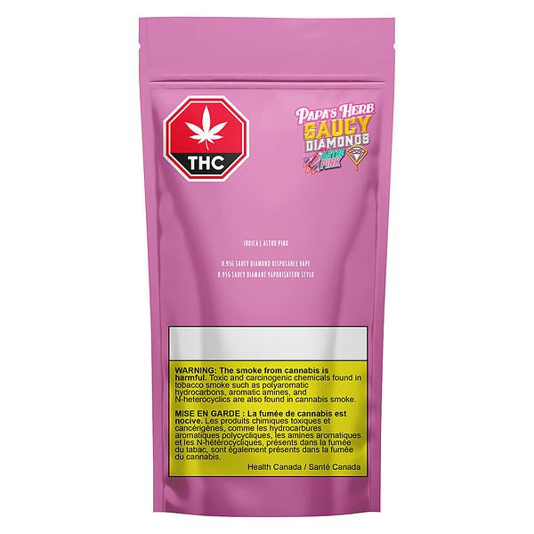 Papa's Herb - Astro Pink Indica Saucy Diamond Disposable Vape image 2