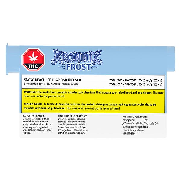 Kronnix - Snow Peach Ice Diamond Infused Pre Roll