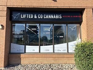 Lifted & Co. Cannabis store front