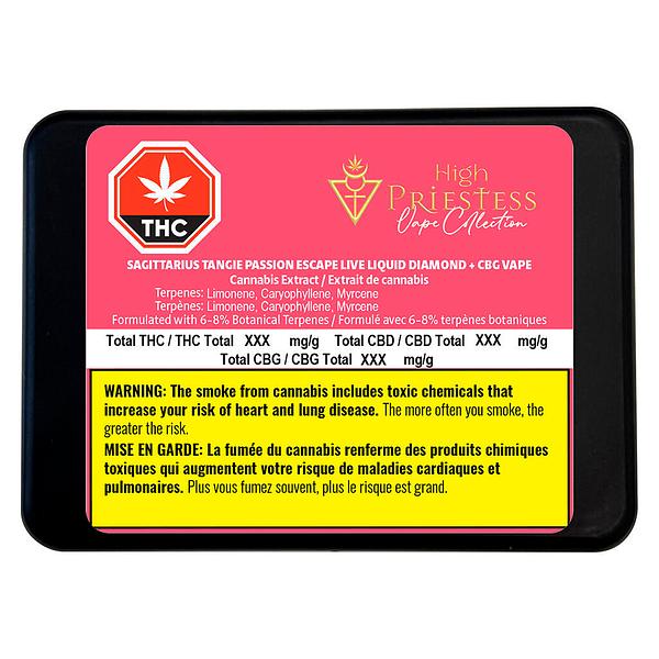 High Priestess - Sagittarius Tangie Passion Escape Live 510 Thread Cartridge