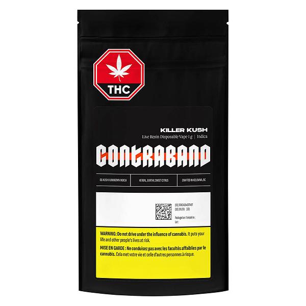 Contraband - Live Resin Killer Kush Disposable Vape AIO