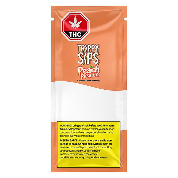 Trippy Sips - Peach Passion Liquid Diamonds 97+ Vape 510 Thread Cartridge