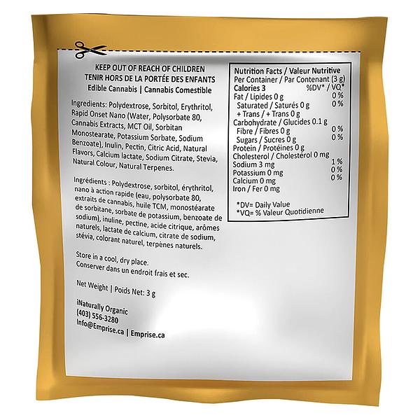 Emprise Rapid - Pineapple Mango Peach Zero 10 Thc Indica Gummy