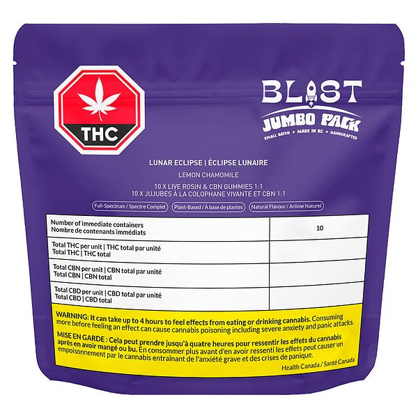 BLAST - Jumbo Pack - Lunar Eclipse Live Rosin (1:1 Cbn:Thc)