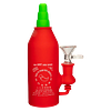 Lit Silicone - Chilli Bottle Water Pipe W/Glass Pull Out thumbnail 1