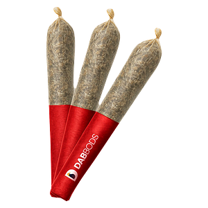 Dab Bods - Strawberry Banana 60’s+ Dbl Infused Pre Roll