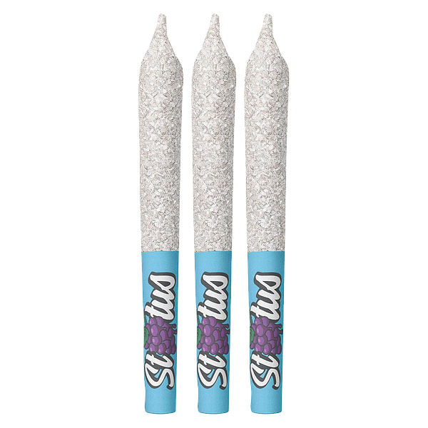 Status - Grape Blast Liquid Diamond Infused & Diamond Coated Pre Roll