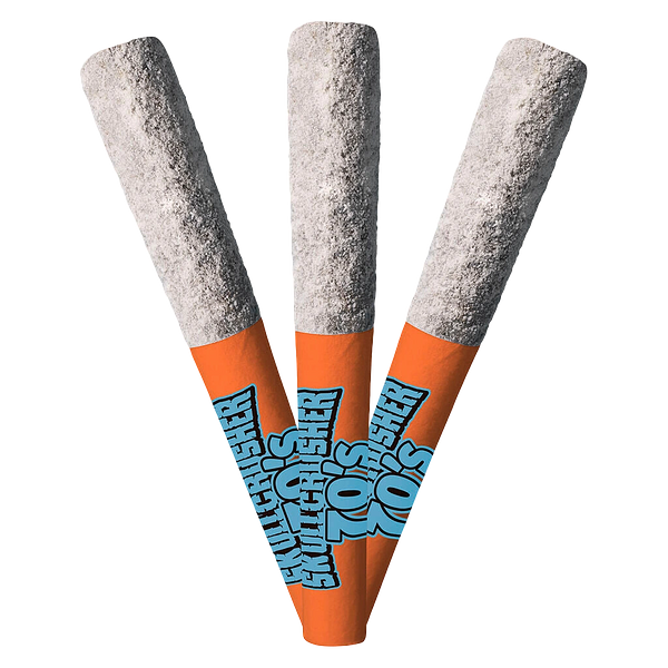 Skullcrusher 70's by RAD - Quad Diamond Infused Pre Roll - Iced Peach