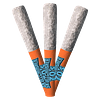 Skullcrusher 70's by RAD - Quad Diamond Infused Pre Roll - Iced Peach thumbnail 1