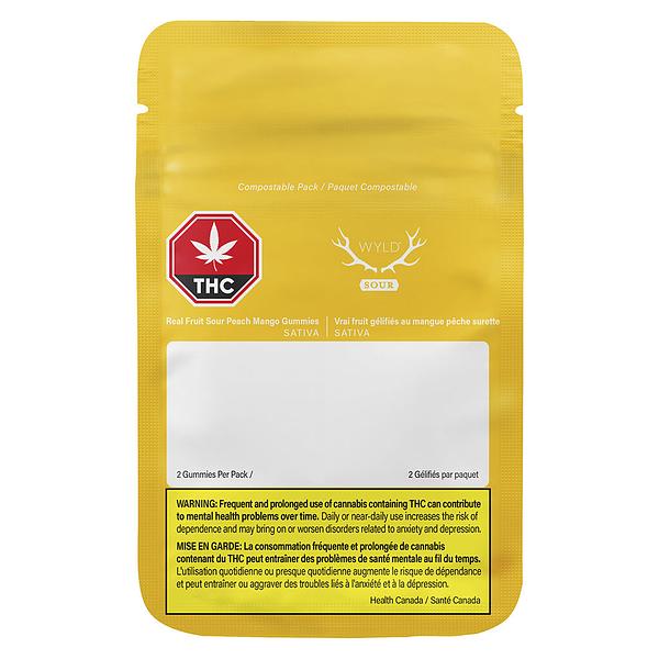 Wyld - Real Fruit Sour Peach Mango 3:1 Cbg:Thc image 2