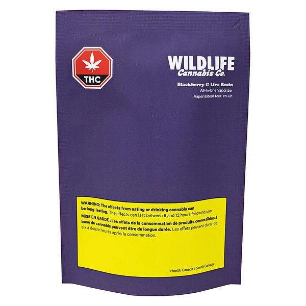 Wildlife Cannabis Co. - Live Resin Blackberry Gelato Vape image 2