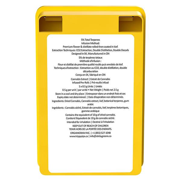 Trippy Sips - Fruit Punch 5 - Liquid Diamond Double Infused Pre Roll image 3