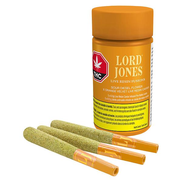 Lord Jones - Sour Diesel X Orange Velvet Live Resin Fusions Infused Pre-Roll image 4