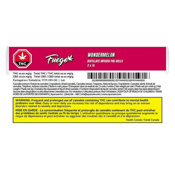 Fuego - Wondermelon Distillate Infused Pre-Roll image 3