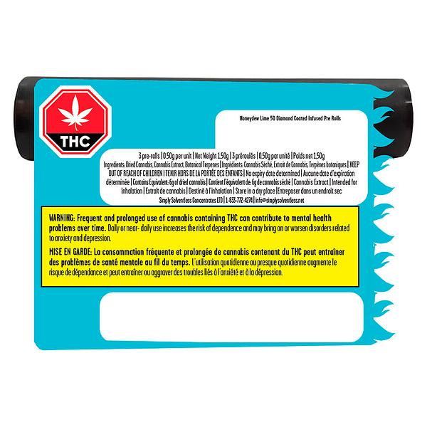 Lamplighter - Honeydew Lime 50 Diamond Coat Infused Pre-Roll image 3