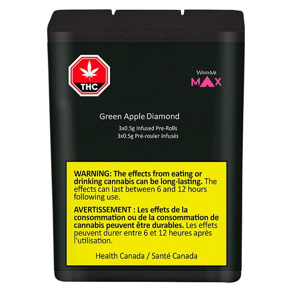 Weed Me Max - Liquid Diamond Green Apple Infused Pre Roll image 2