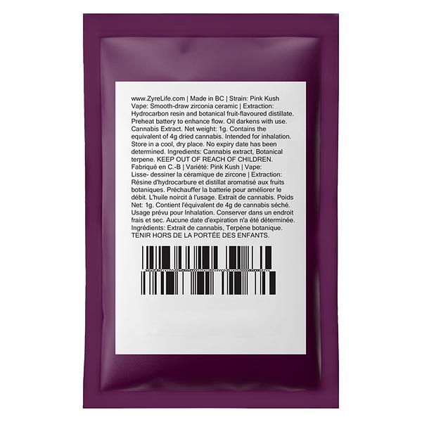 Zyre - Recline 1.0 - Blueberry Cured Resin Blend 510 Thread Cartridge image 3