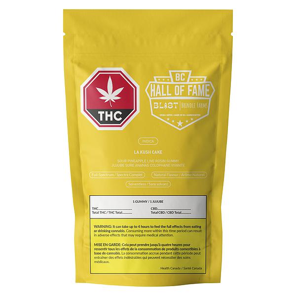 BLAST - Sour Pineapple La Kush Cake Live Rosin Gummy image 2