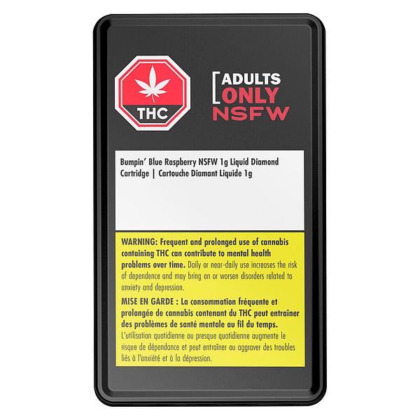 Adults Only - Bumpin' Blue Raspberry Nsfw Liquid Diamond 510 Thread Cartridge image 2