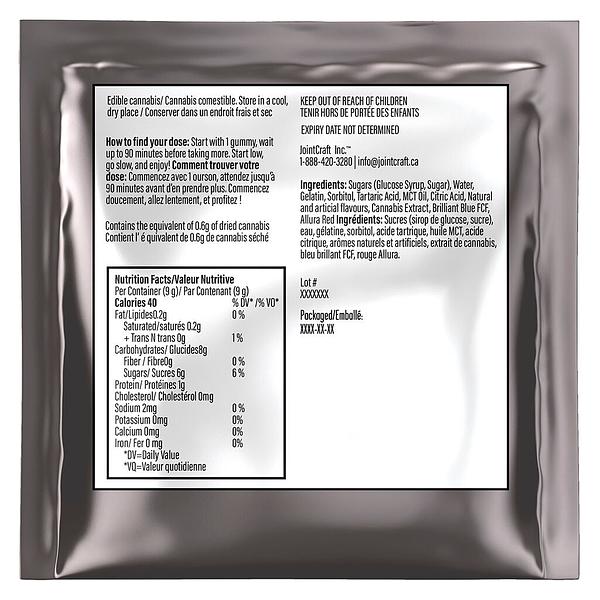 The High Roller Club - THC + CBG Hash Rosin Blackberry Lemonade Gummies image 3