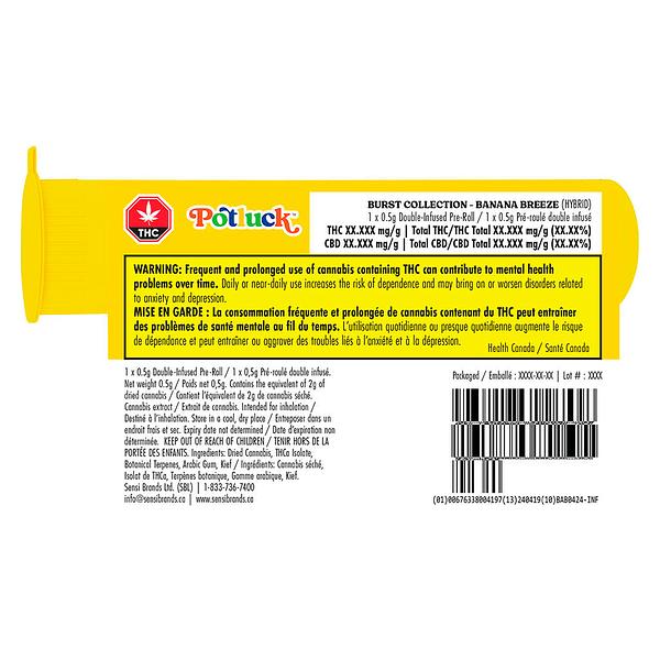 Potluck - Banana Breeze Infused Pre-Roll image 7