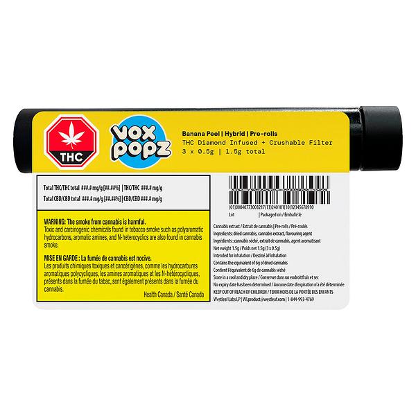 Vox Popz - Banana Peel Crushable Infused Pre-Roll image 3