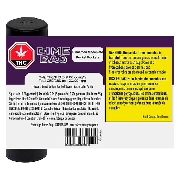 Dime Bag - Cinnamon Macchiato Pocket Rockets Infused Pre-Roll image 3