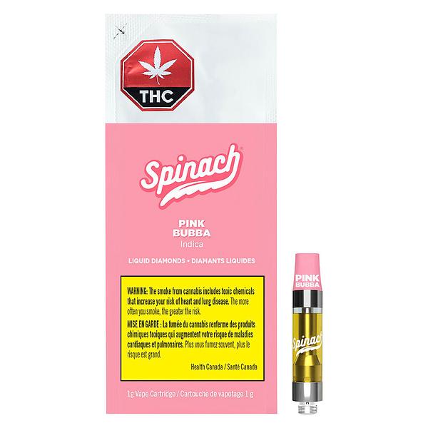 Spinach - Pink Bubba Liquid Diamonds 510 Thread Cartridge image 4