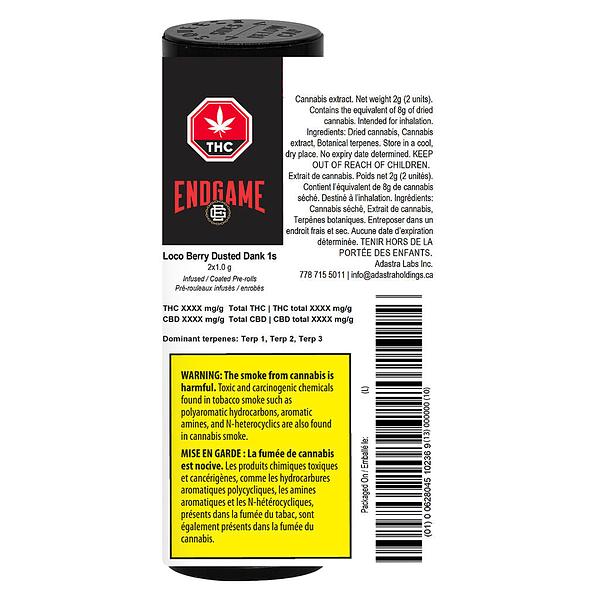 Endgame - Loco Berry Dusted Dank 1s Infused Pre-Roll image 3