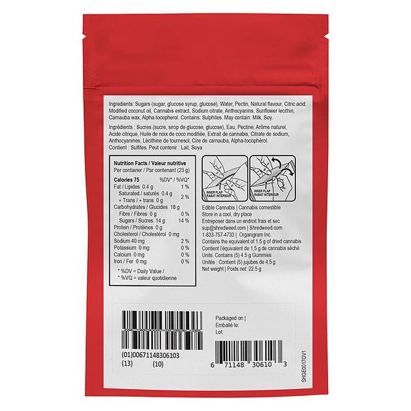 SHRED'EMS - Strawberry Sunburst 3:1 Cbg:Thc image 3