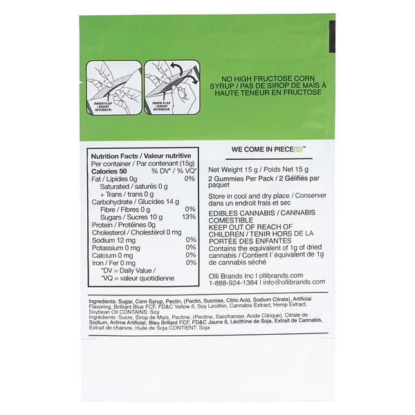 Smokiez - Sour Green Apple 1:1 CBG Fruit Chews image 3