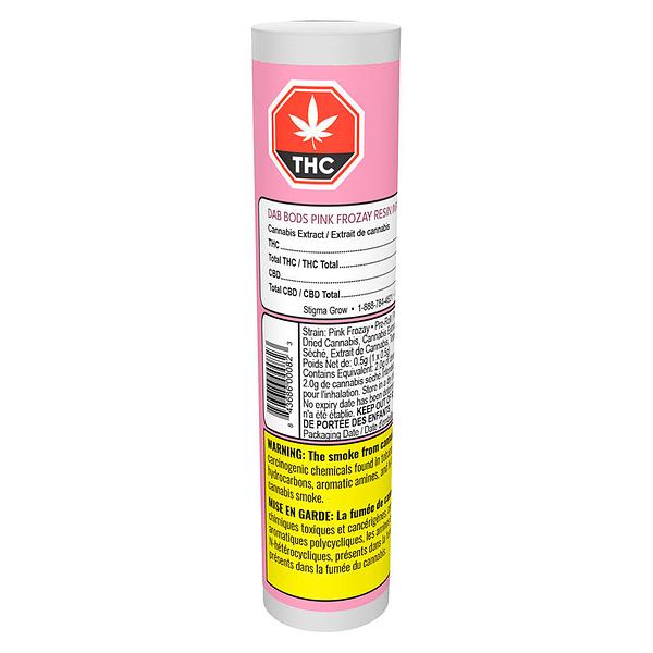 Dab Bods - Pink Frozay Resin Infused Pre-Roll image 2