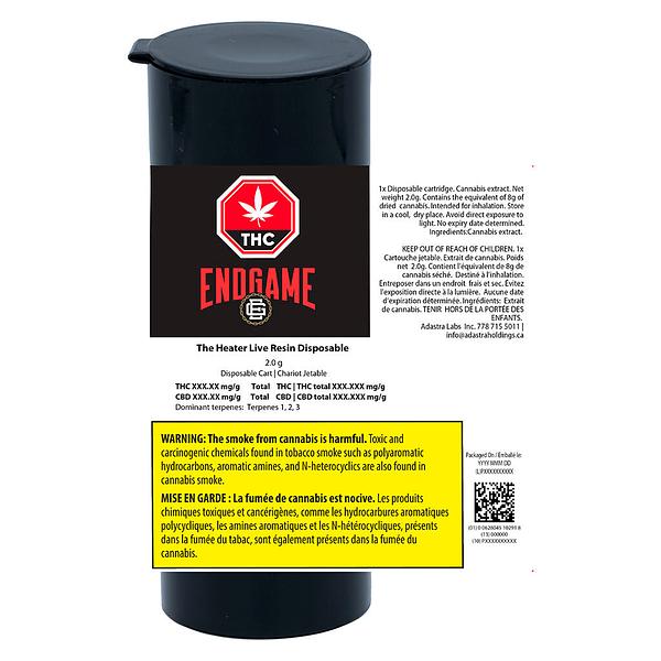 Endgame - The Heater Live Resin Disposable Vape image 3