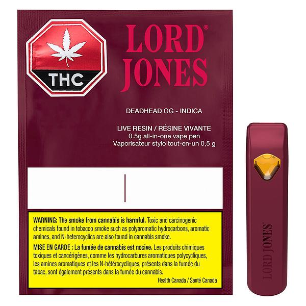 Lord Jones - Pure Live Resin Vape - Deadhead OG All-in-One image 4