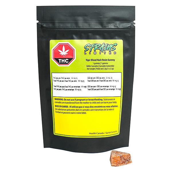 Strains Limited - Tiger Blood Hash Rosin Gummy image 4