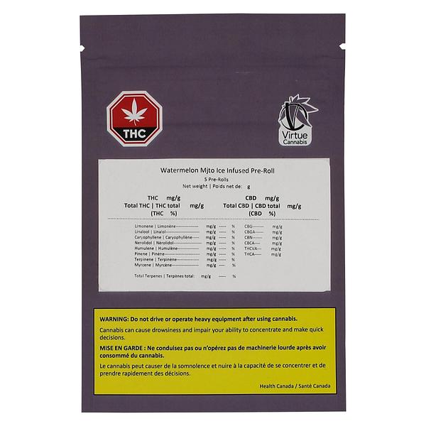 Virtue Cannabis - Watermelon Mjto Ice Infused Pre-Roll image 2